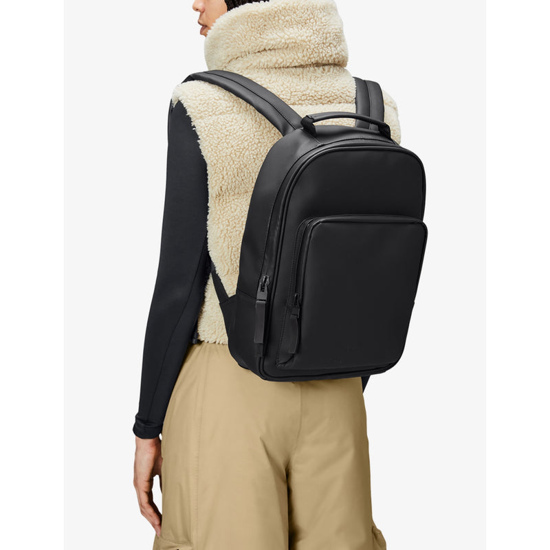 Rains coated-shell backpack with laptop sleeve, imported from the UK