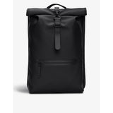 Roll-top waterproof shell backpack - 01 BLACK