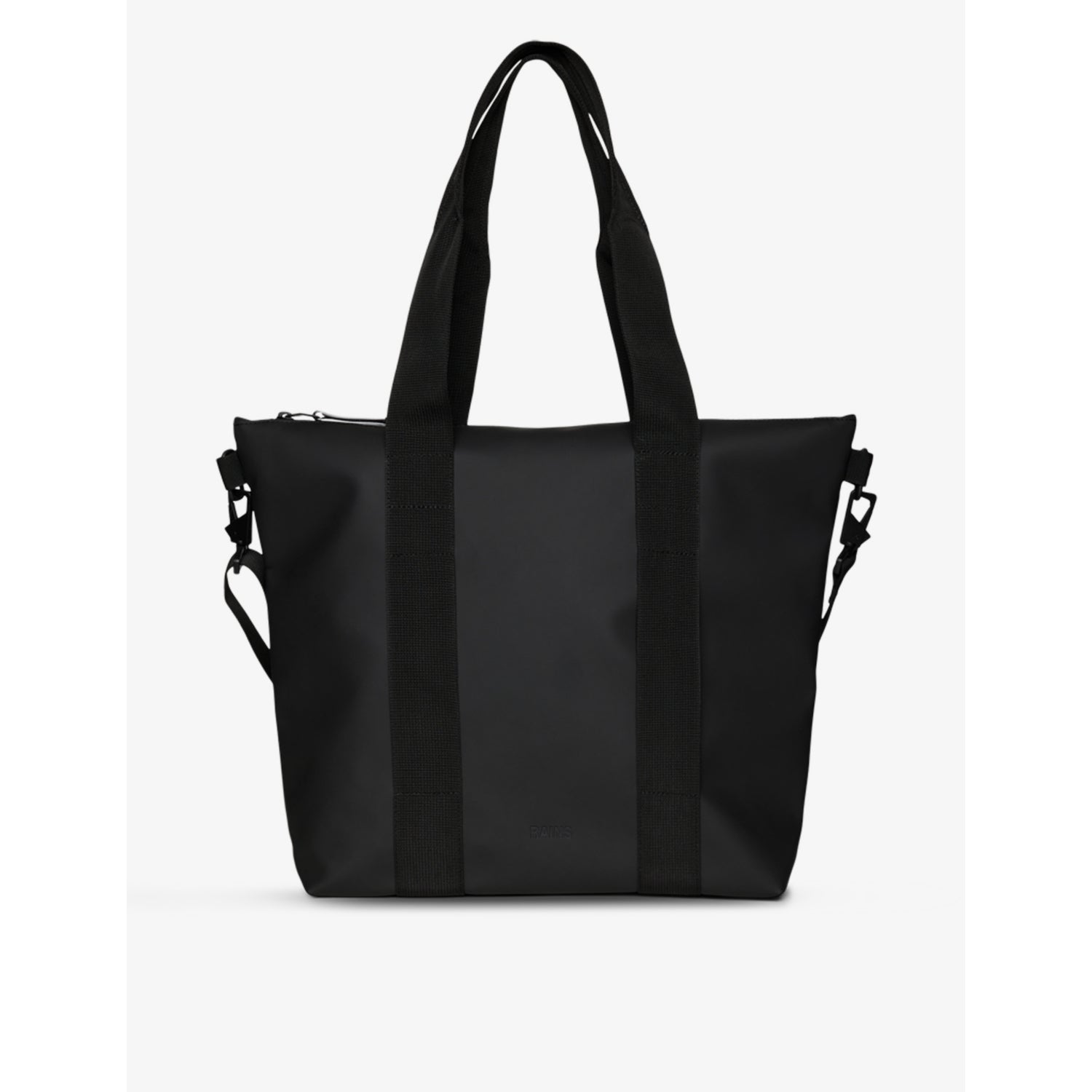 Brand-tab waterproof coated-shell tote bag, UK version