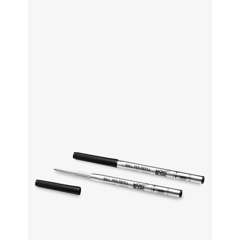 Montblanc ballpoint pen refills black medium set of two (British brand)