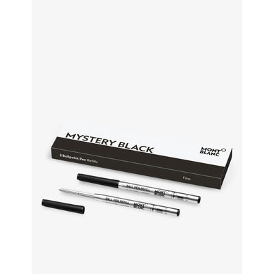 selfridges Montblanc Mystery Black Ballpoint Pen Refills Set of Two- Buy online at McGrocer
