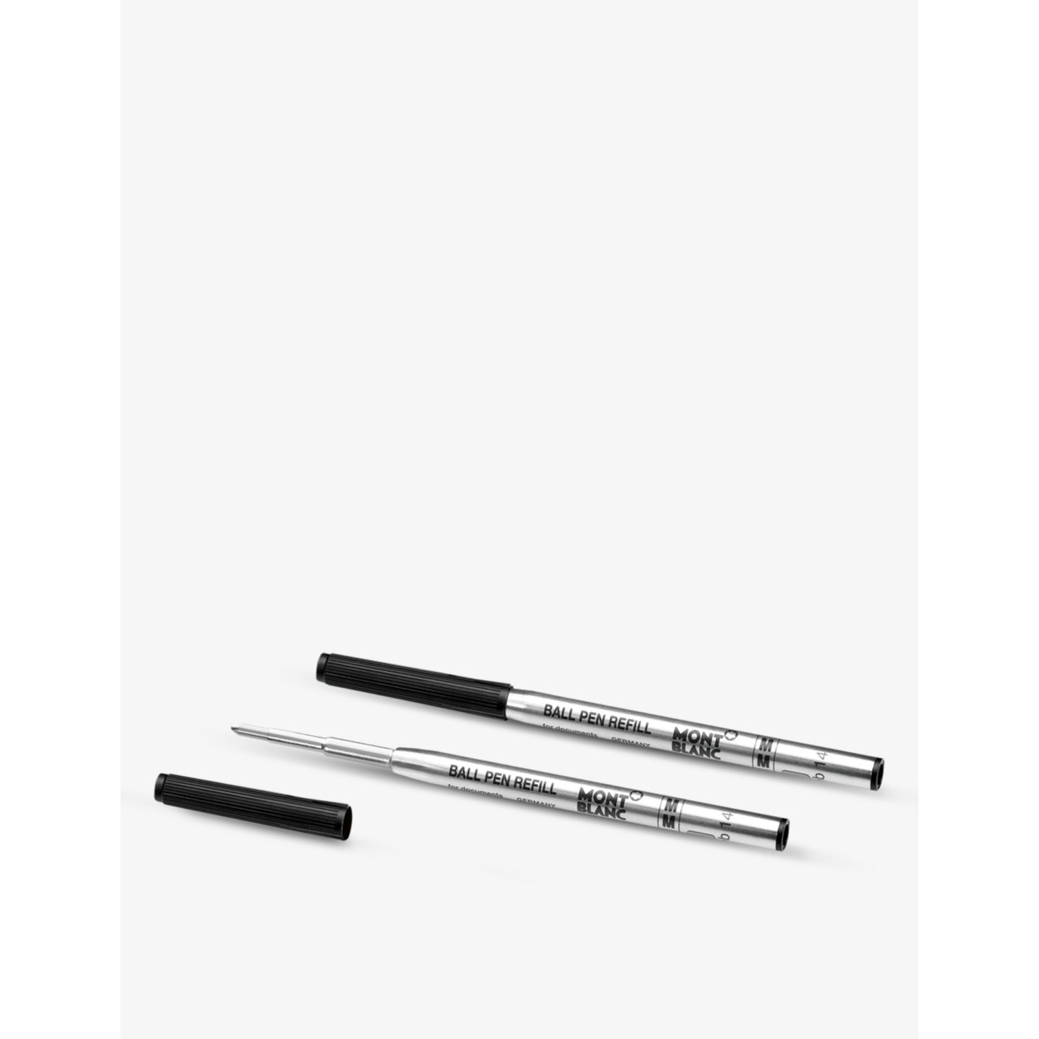 Montblanc ballpoint pen refills black medium set of two (British brand)