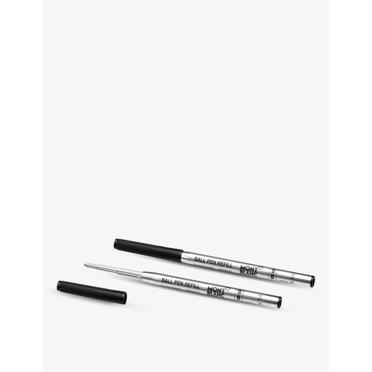 Montblanc ballpoint pen refill set of two broad black ink - British product