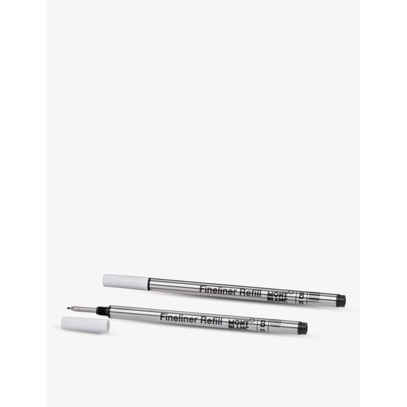 Montblanc black broad fineliner refills set of two (British brand)