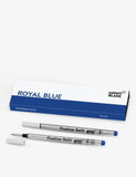 Montblanc fineliner pen refills royal blue broad set of two (British brand)