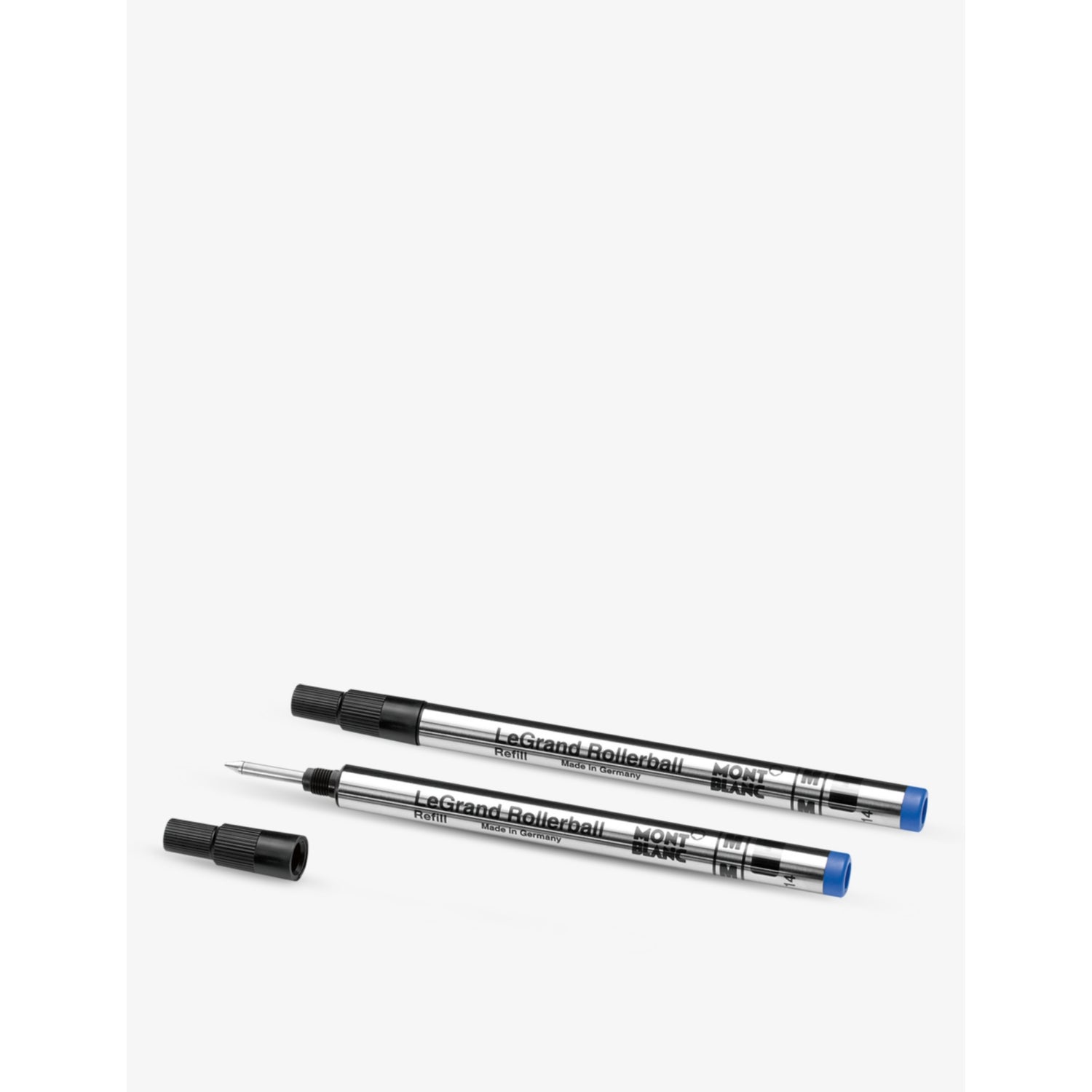 Montblanc LeGrand rollerball refills royal blue medium set of two, UK version