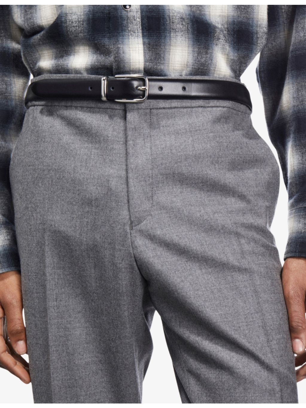 The Kooples logo-engraved buckle leather belt, UK version