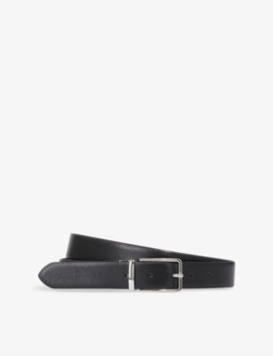 The Kooples Logo-engraved Buckle Leather Belt