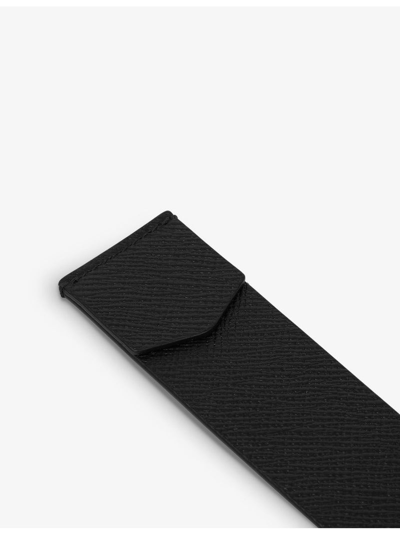 Smythson Panama leather bookmark 18.5cm, UK version