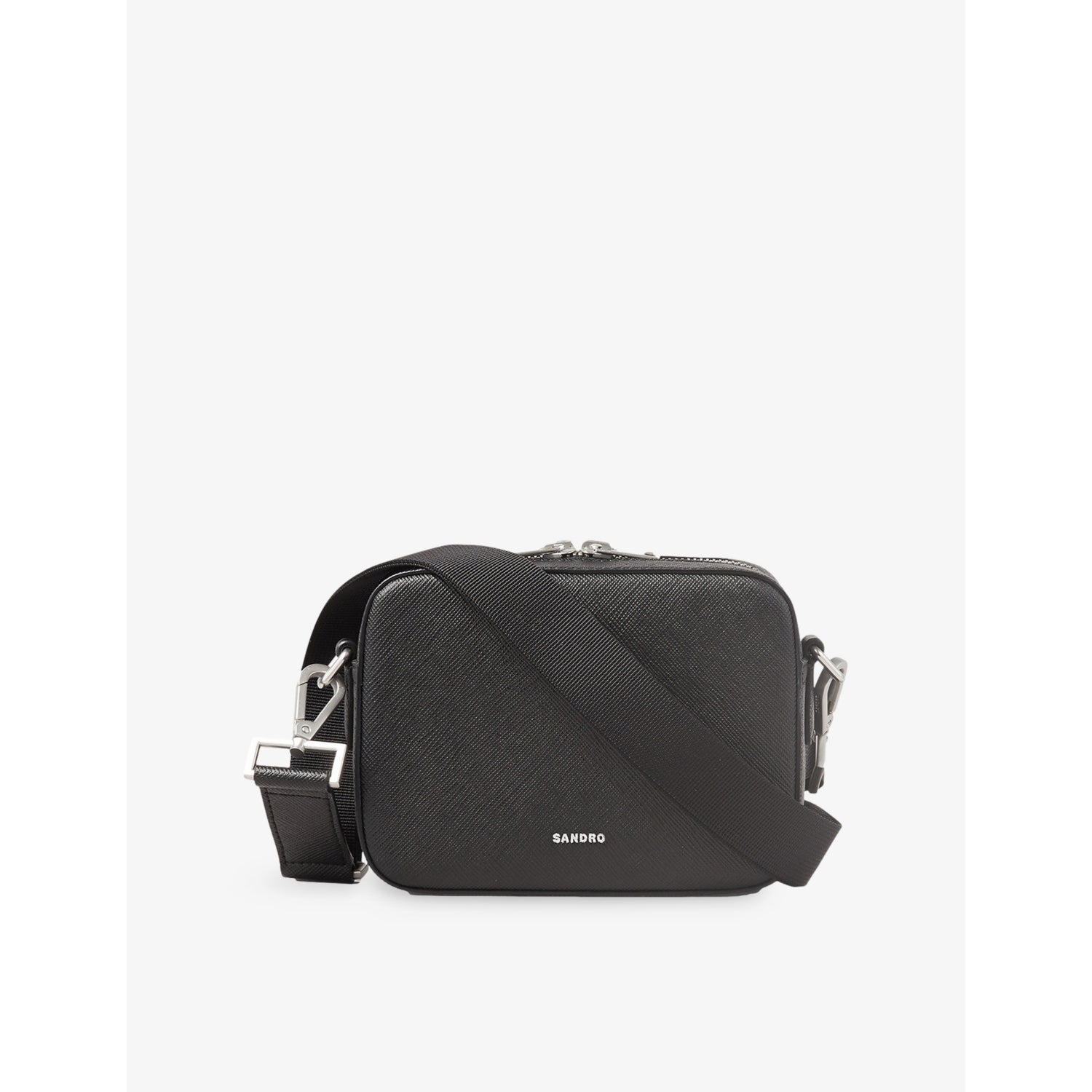 Logo-embellished leather cross-body bag - COGNAC - 1 Size