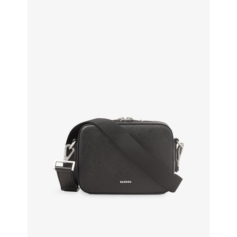 Logo-embellished leather cross-body bag - COGNAC - 1 Size