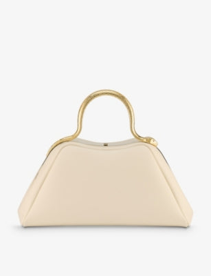 Bvlgari Serpentine Leather Top-Handle Bag