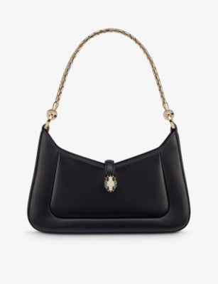 Bvlgari Serpenti Baia small leather shoulder bag, imported from the UK
