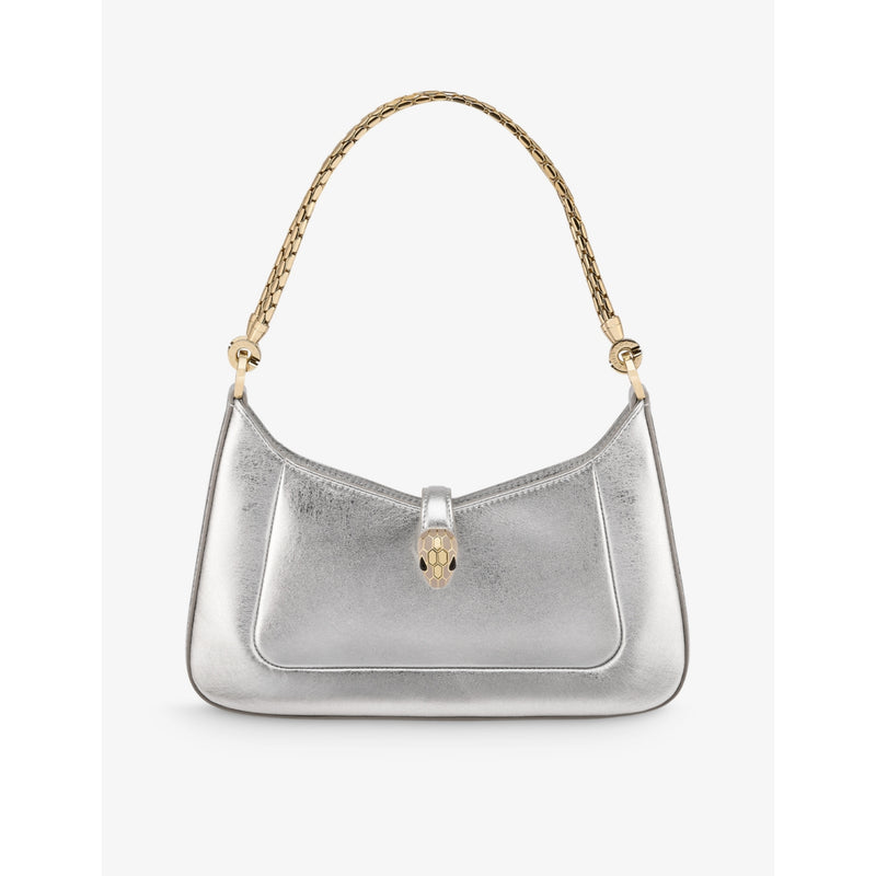 Bvlgari Serpenti Baia small leather shoulder bag
