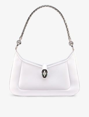 Bvlgari Serpenti Baia small leather shoulder bag, imported from the UK