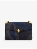 Bvlgari Serpenti Forever large denim shoulder bag (British brand)