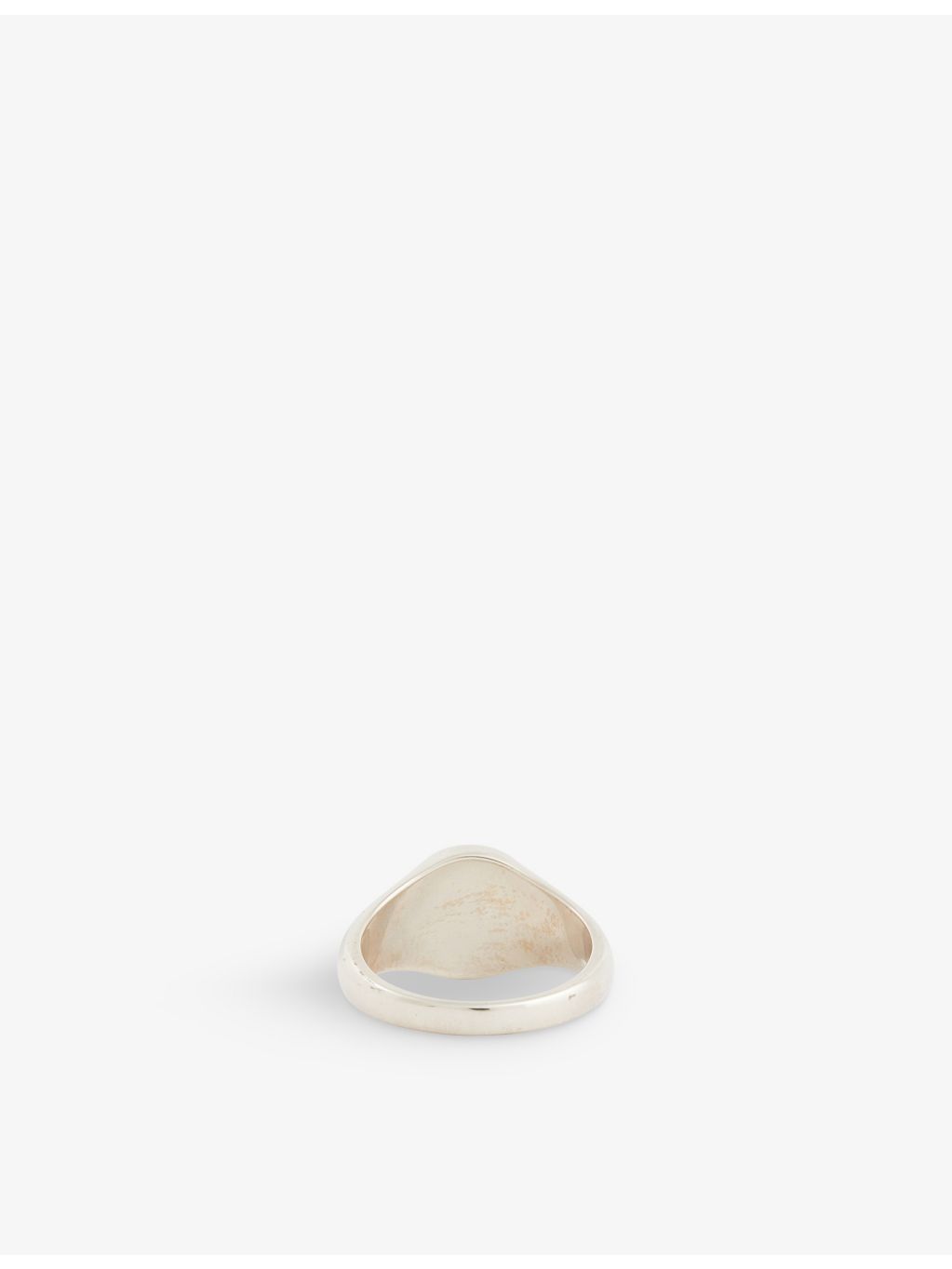 Serge Denimes sterling silver ring, St Christopher design, oxidised finish, imported from the UK