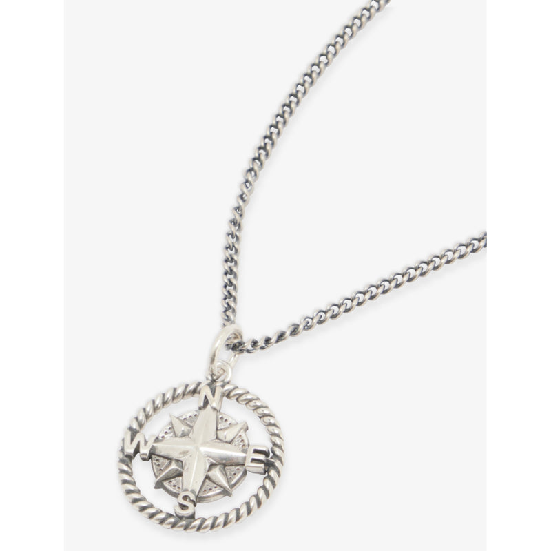 Serge DeNimes sterling silver compass pendant necklace, imported from the UK