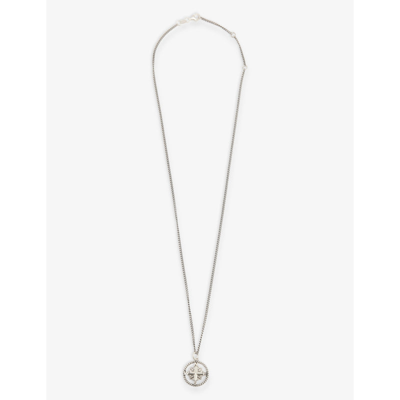Serge DeNimes sterling silver compass pendant necklace, imported from the UK