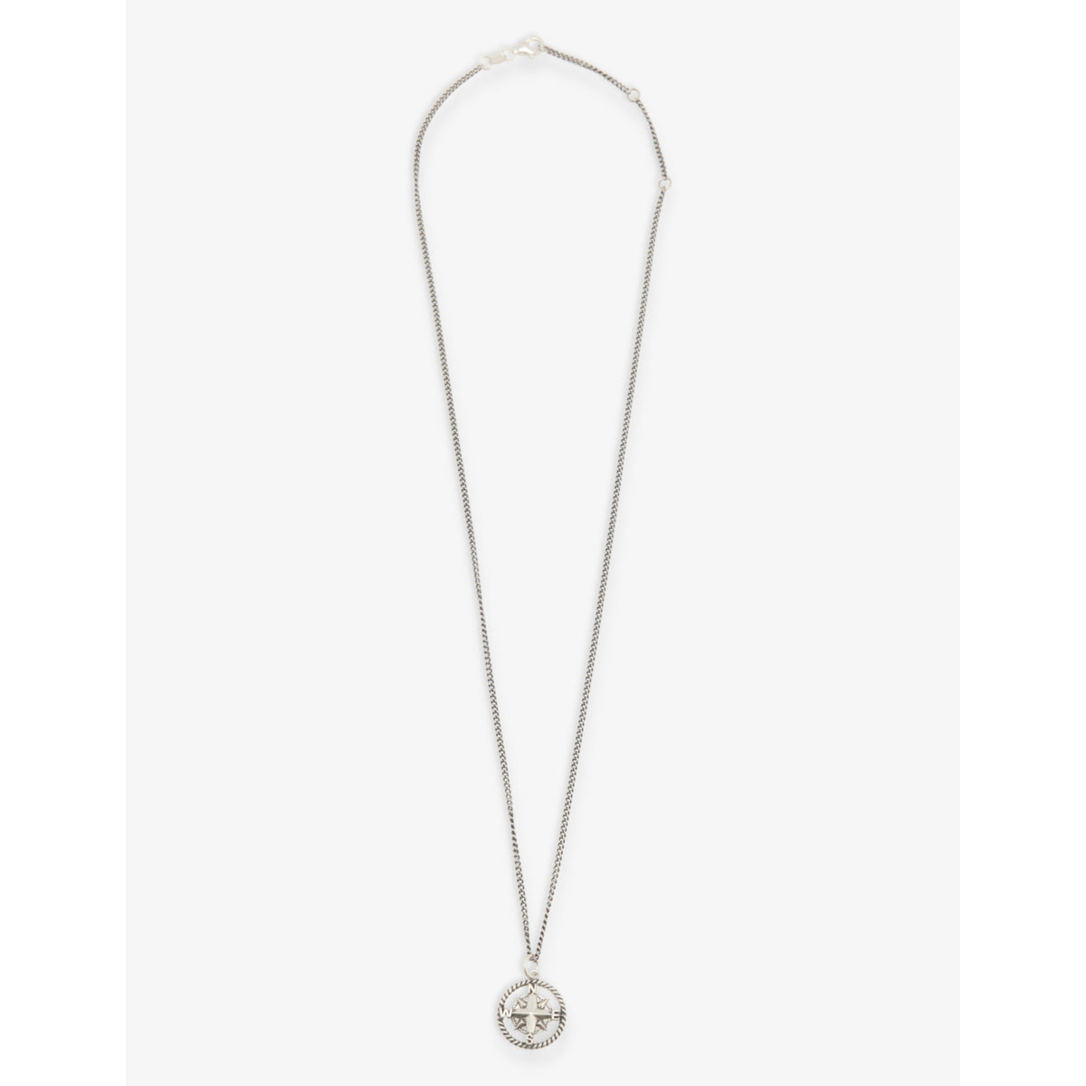 Serge DeNimes sterling silver compass pendant necklace, imported from the UK