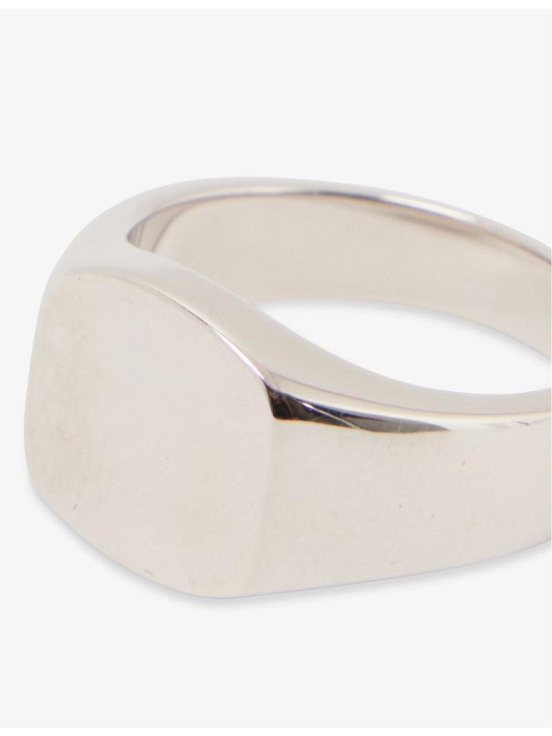 Serge DeNimes polished 925 sterling silver signet ring, imported from the UK