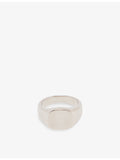 Serge DeNimes polished 925 sterling silver signet ring, imported from the UK