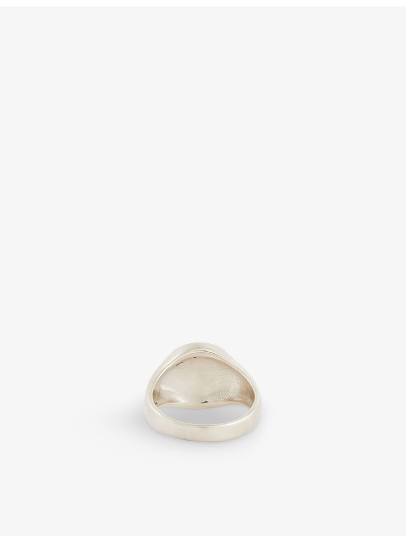 Serge Denimes Vitruvian engraved ring 2cm, UK version
