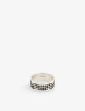 Serge Denimes Kusari Geometric-Pattern Sterling Silver Ring