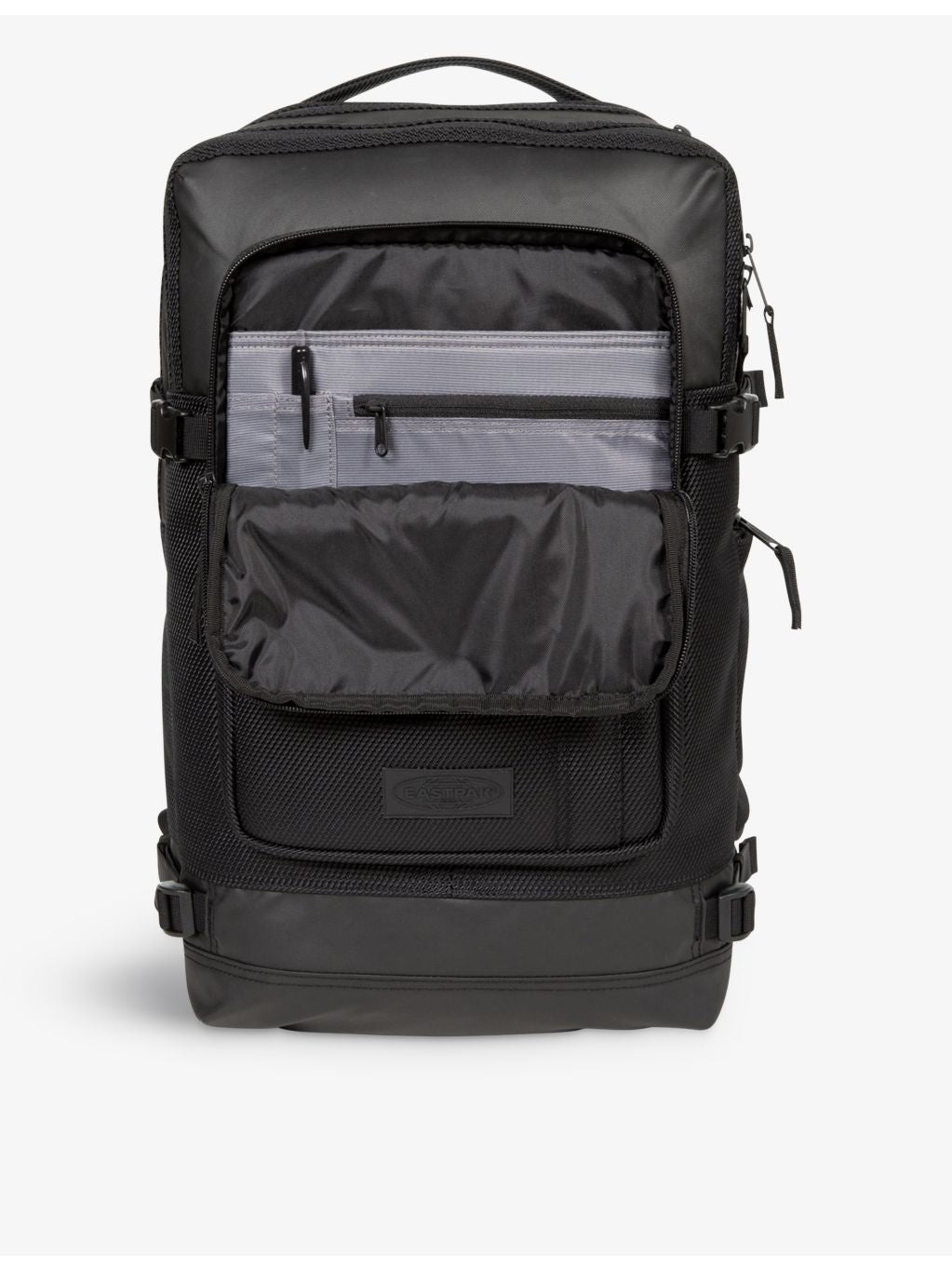 Eastpak large Tecum CNNCT woven backpack, imported from the UK