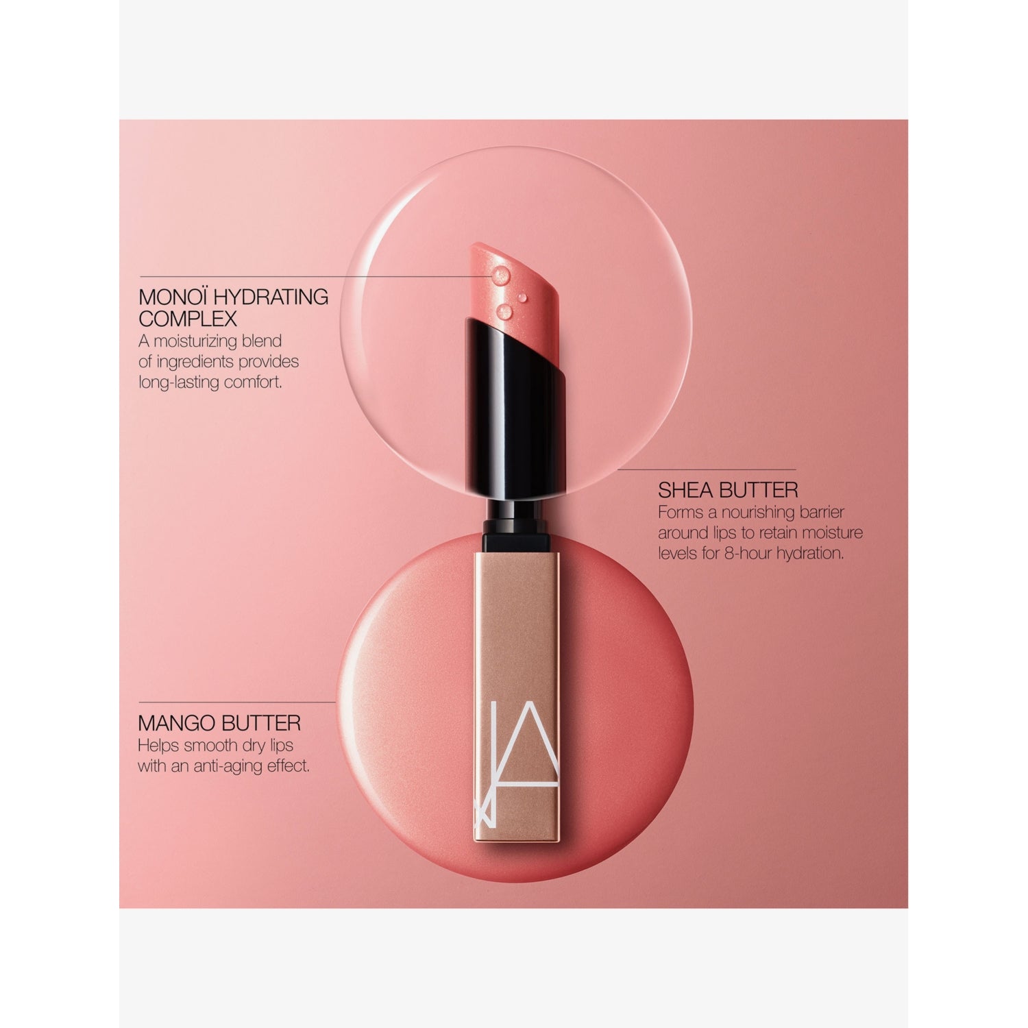 NARS Afterglow Sensual Shine lipstick 1.5g, imported from the UK
