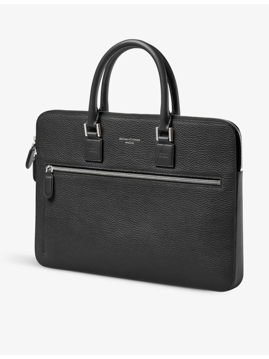 Aspinal of London Mount Street grained leather document case, UK version