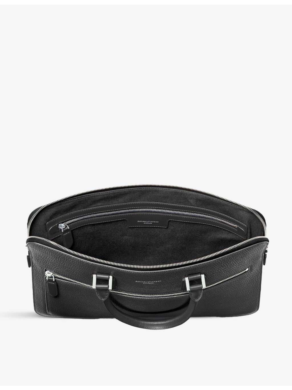 Aspinal of London Mount Street grained leather document case, UK version