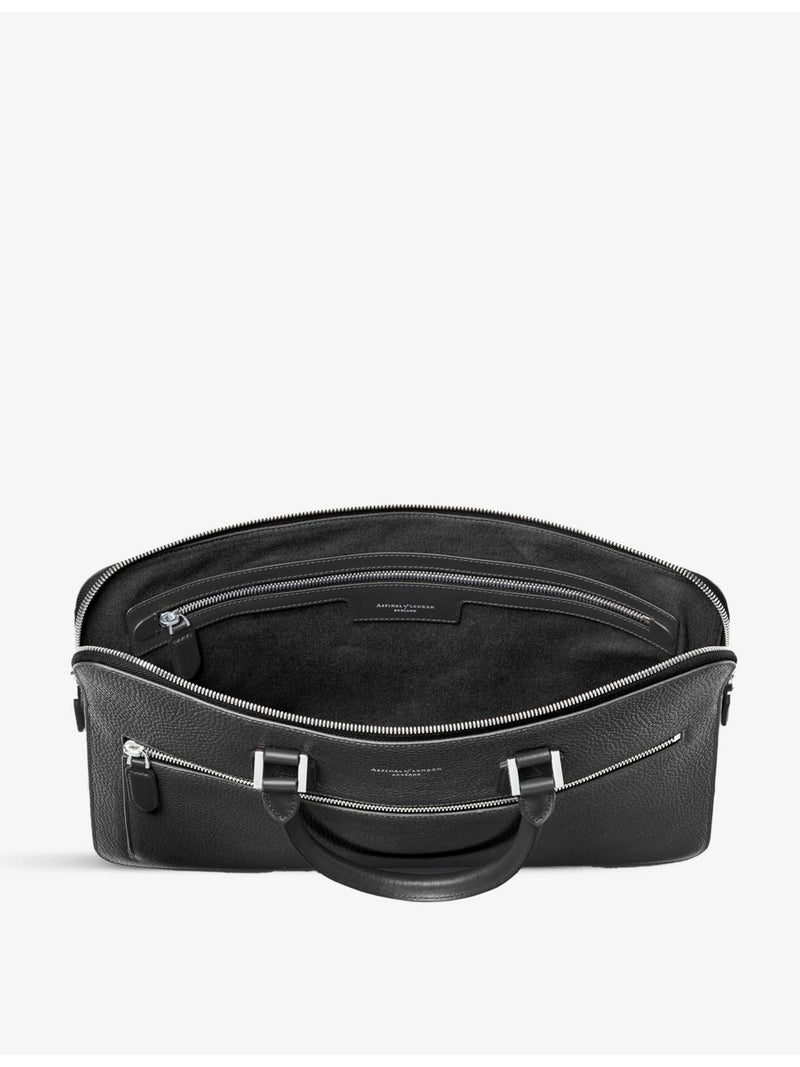 Aspinal of London Mount Street grained leather document case, UK version