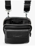 Aspinal of London grained leather crossbody phone case, imported from the UK