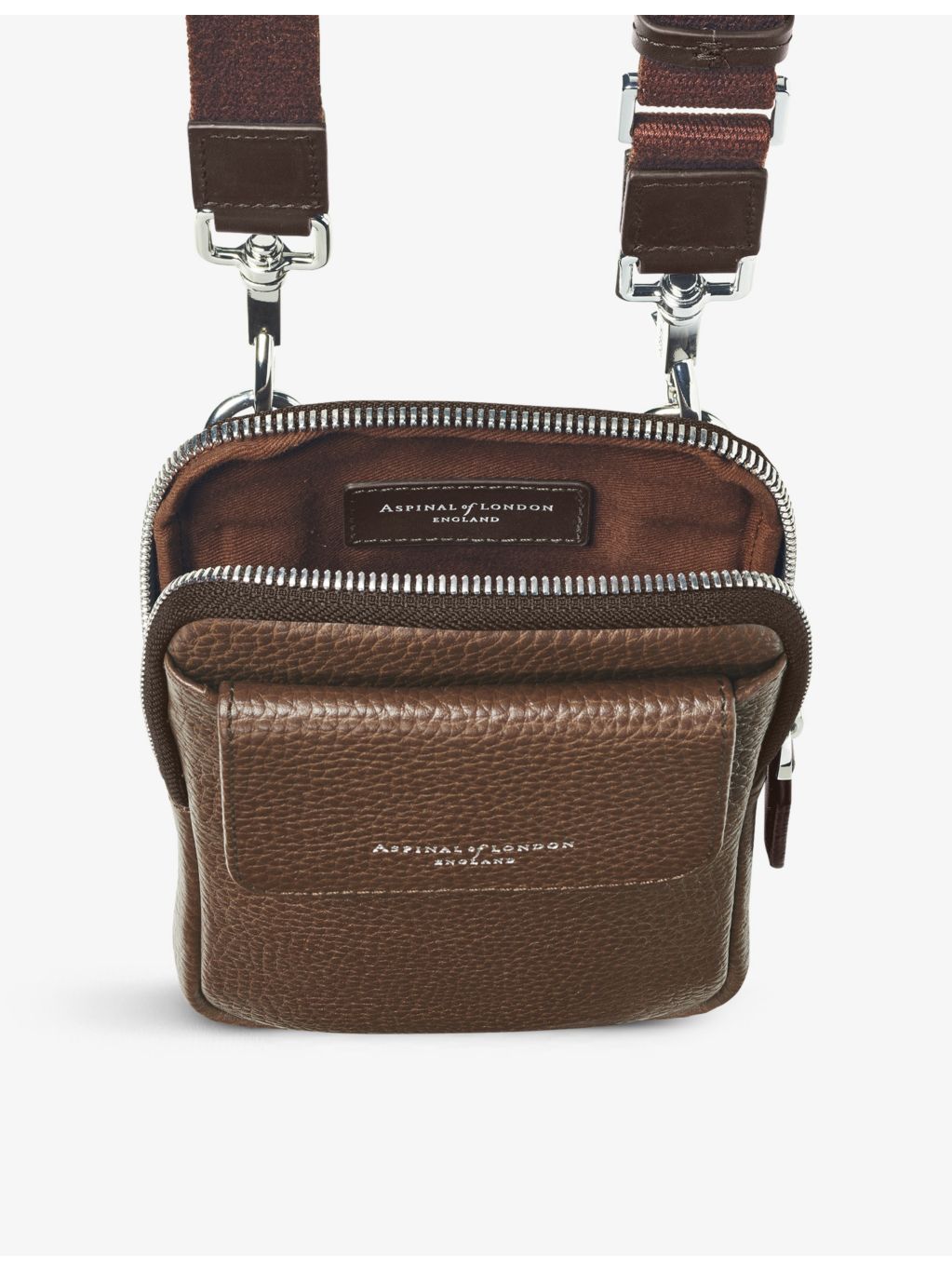 Aspinal of London Reporter leather phone case, imported from the UK