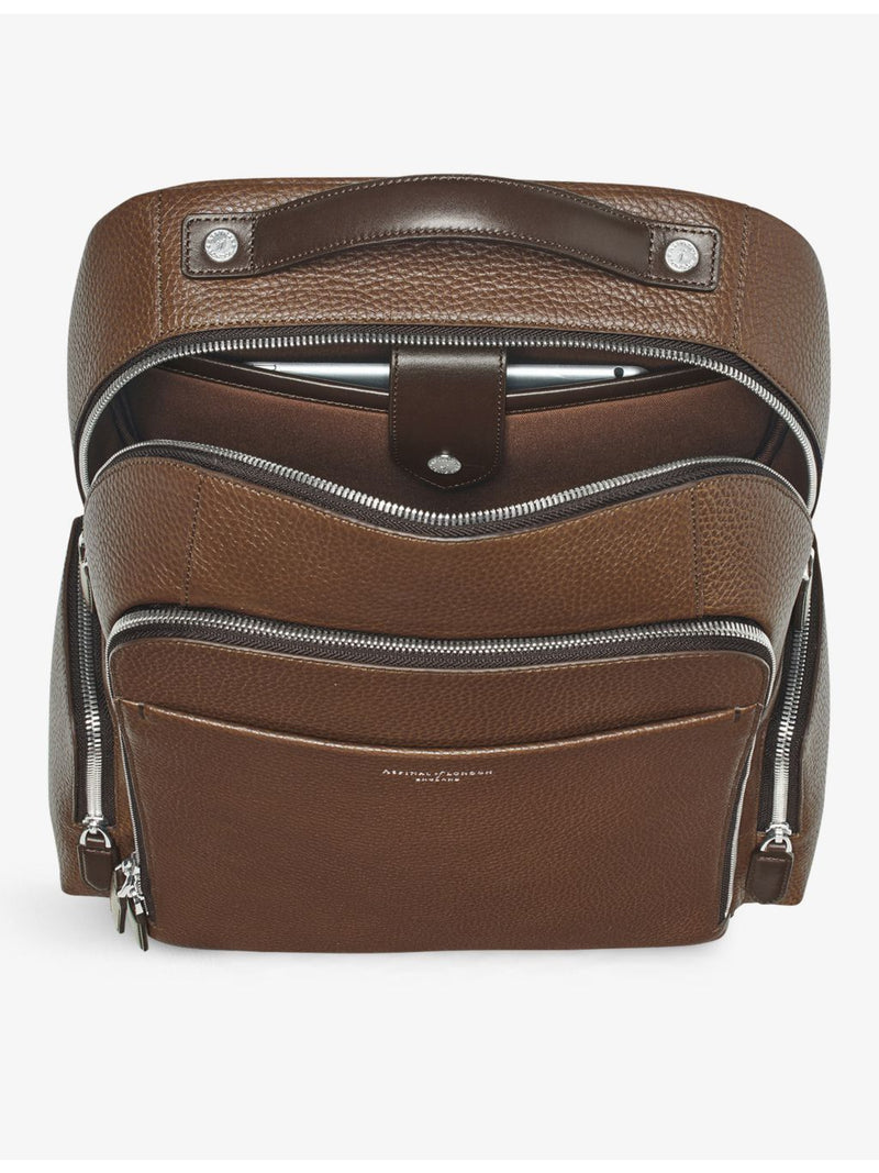 Aspinal of London Reporter grained leather backpack, UK version