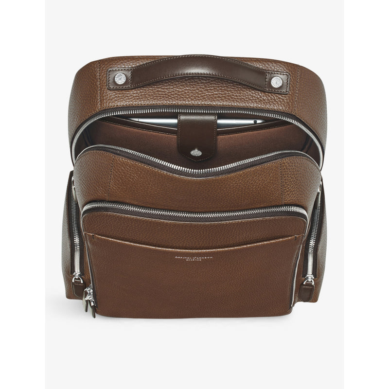 Aspinal of London Reporter grained leather backpack, UK version