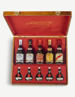 Giuseppe Giusti balsamic vinegar collection Scrigno 5 x 250ml, imported from the UK