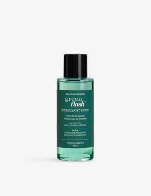 Manuruist Green Flash nail polish remover 100ml - British product