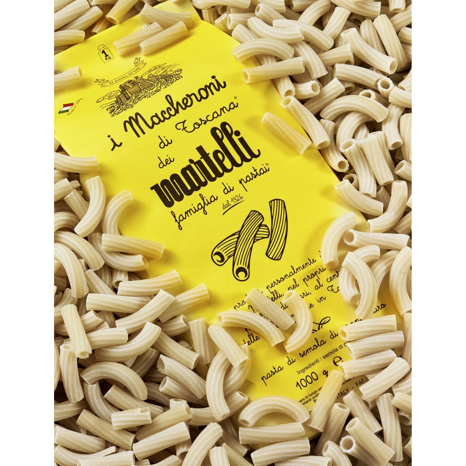 Martelli maccheroni pasta 500g, Italian pasta - British product