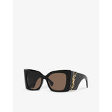 Saint Laurent M119 Blaze rectangle acetate sunglasses (British brand)
