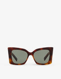 Saint Laurent M119 Blaze tortoiseshell sunglasses (British brand)