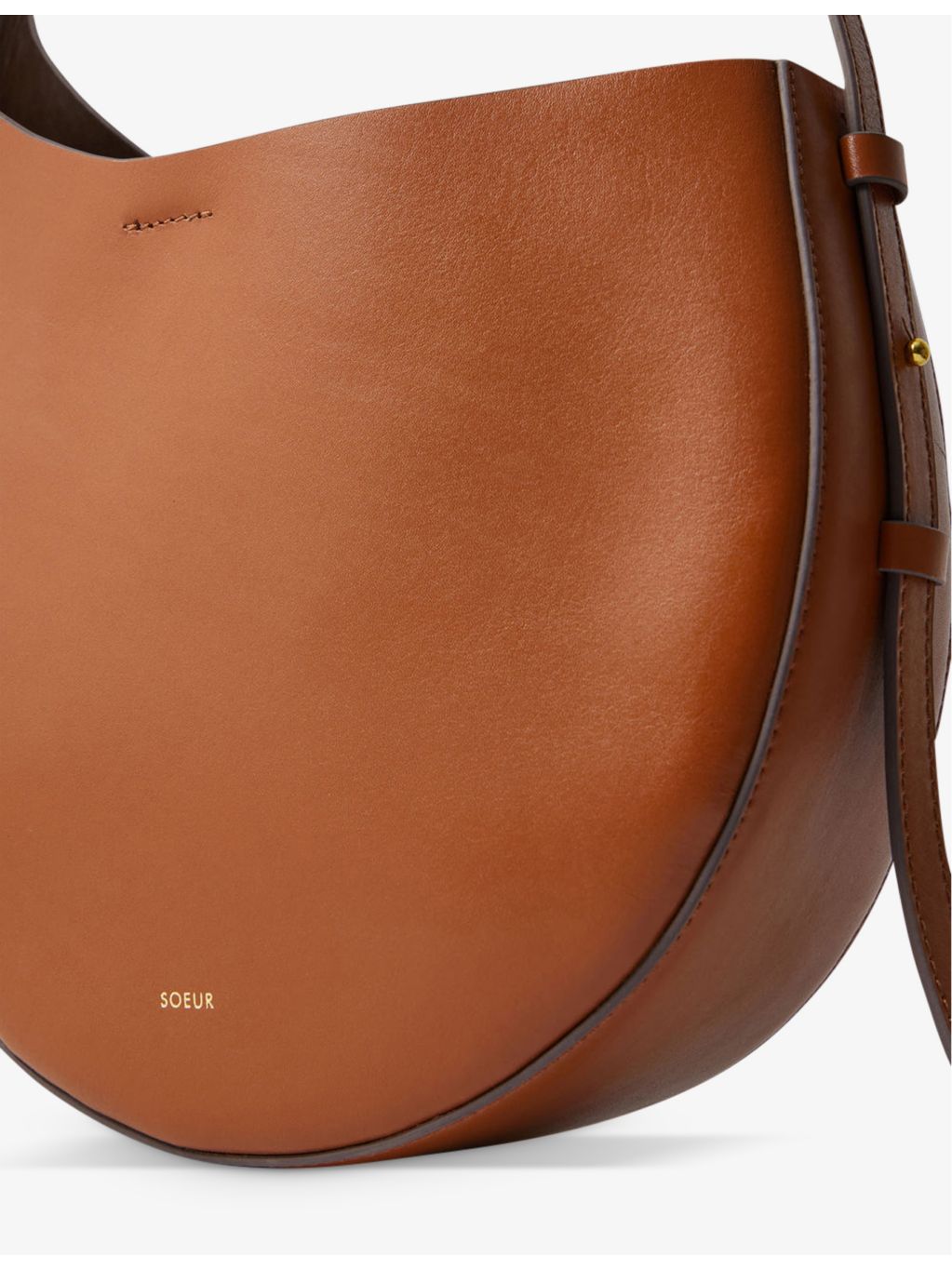 Soeur Winona leather shoulder bag with adjustable strap, imported from the UK