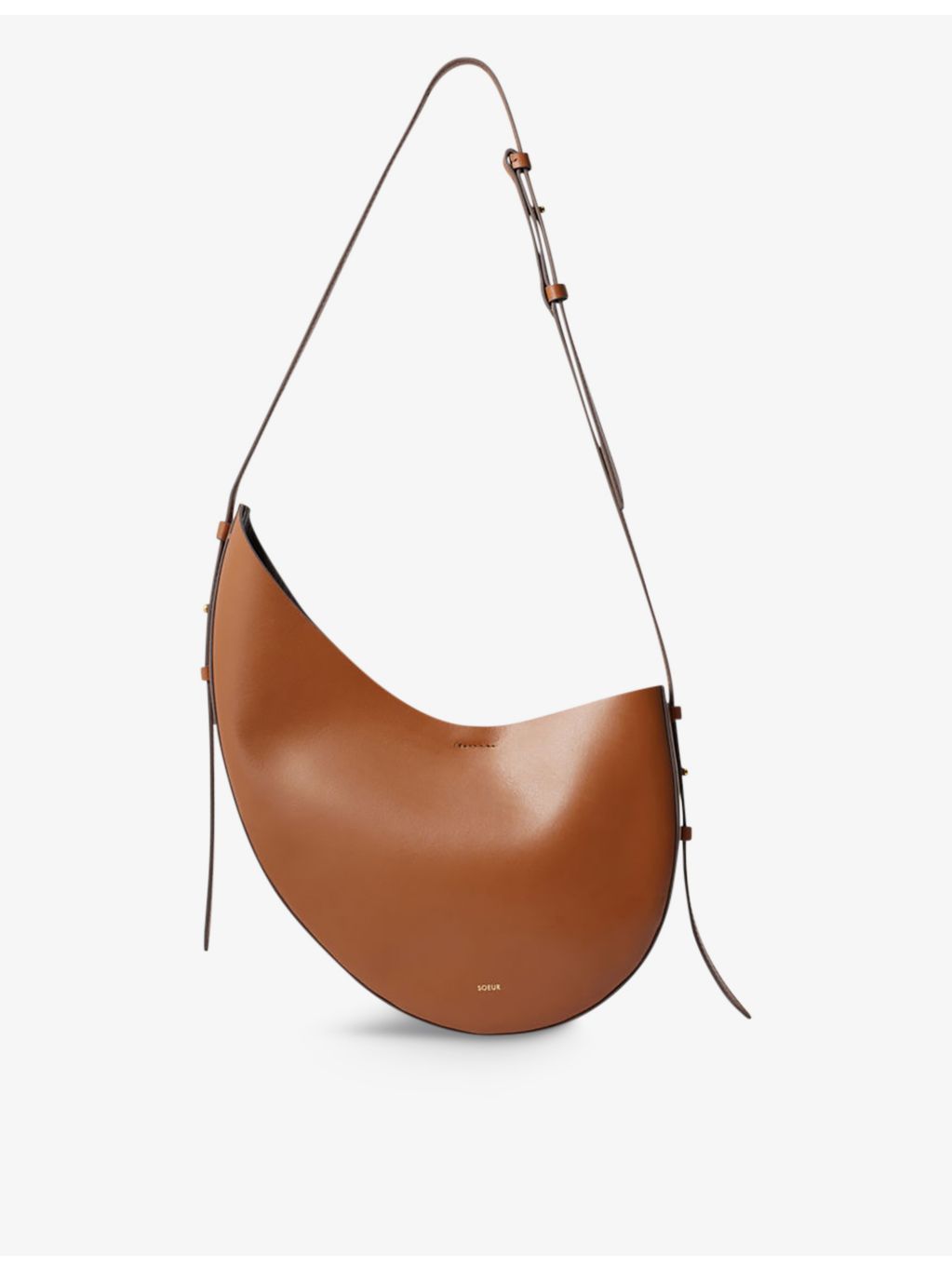 Soeur Winona leather shoulder bag with adjustable strap, imported from the UK
