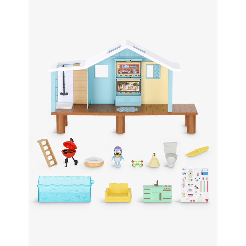 Bluey Beach Cabin Adventure playset 41cm, UK version