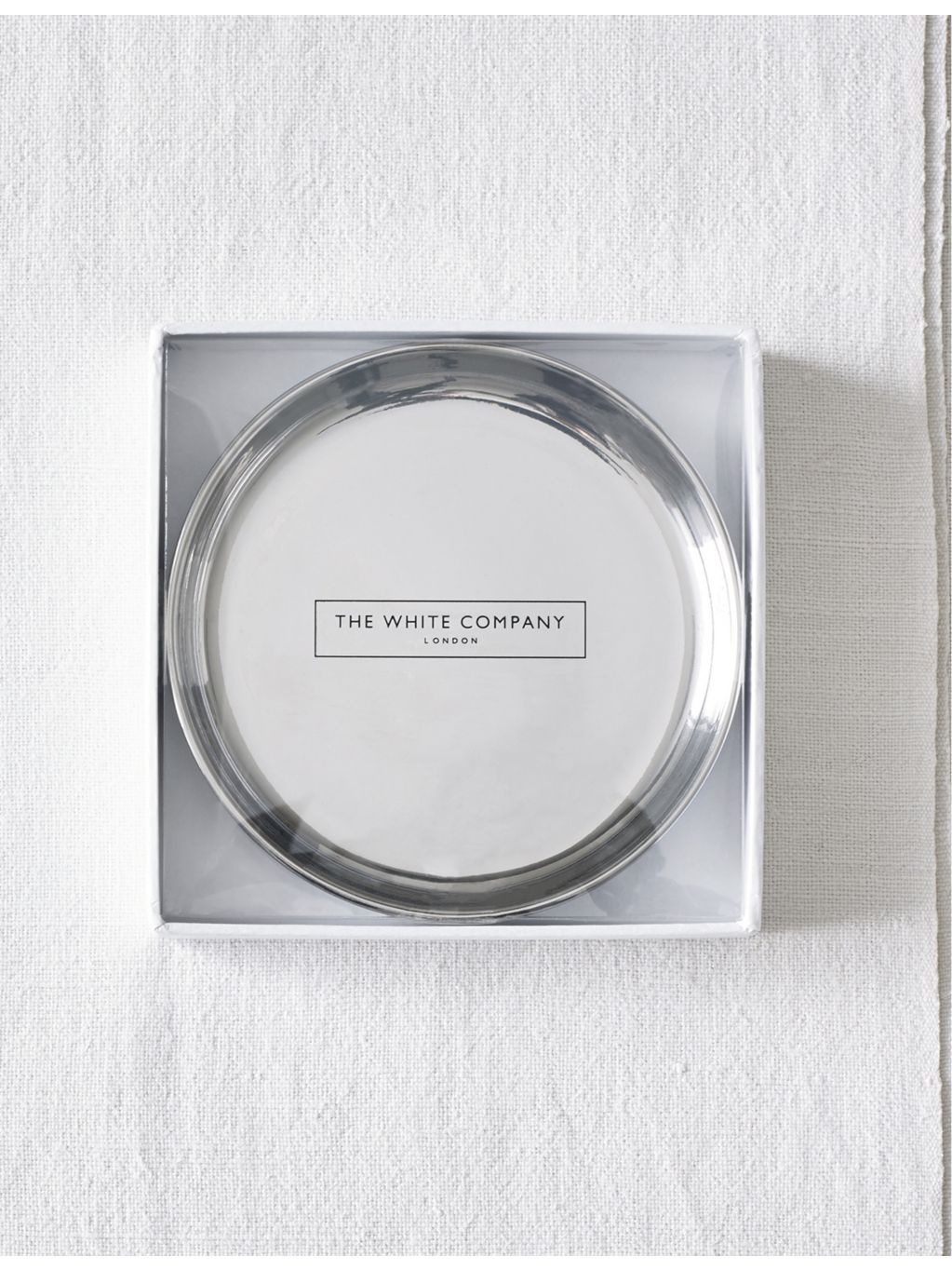 The White Company stainless steel plate 8cm - British product