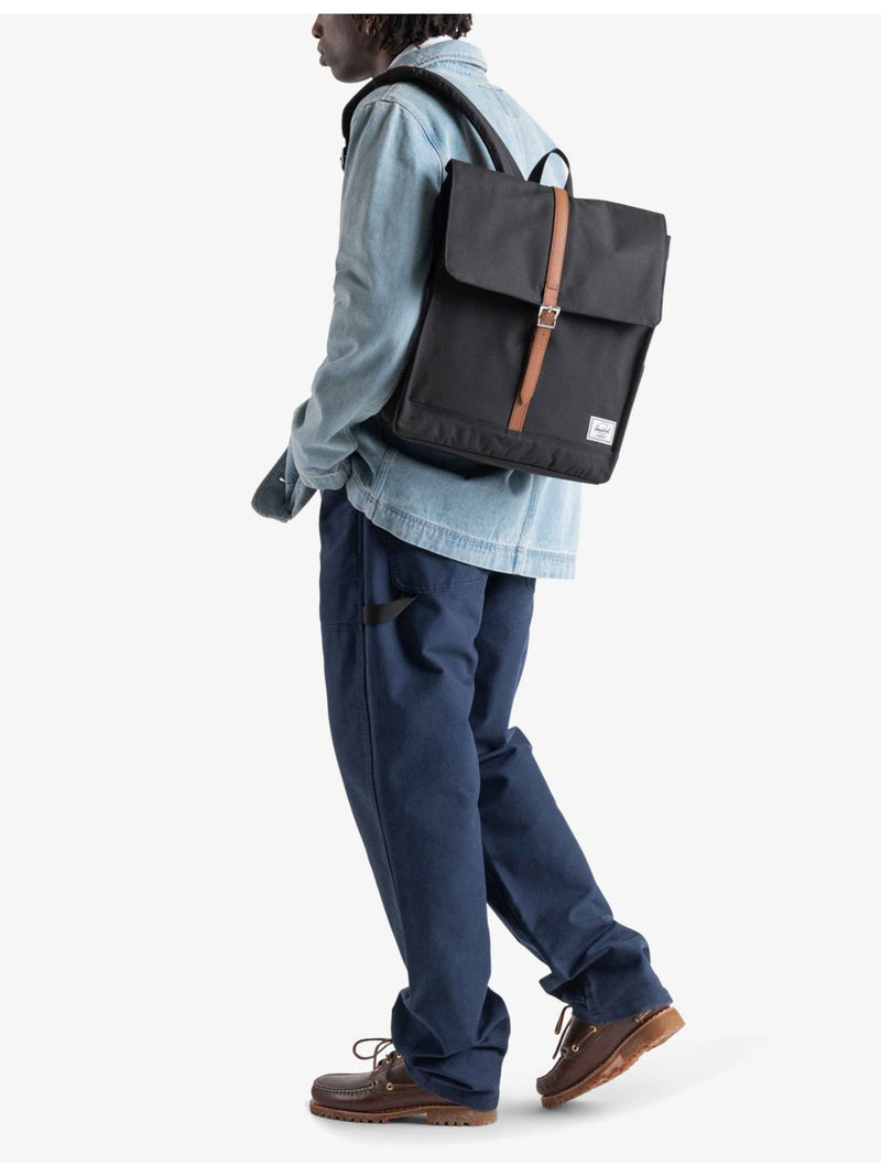 Herschel Supply Co woven backpack with flap front - British product