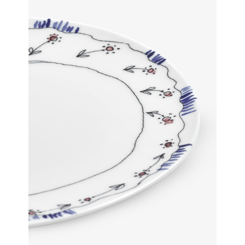 Serax Marni plate set Midnight Flowers 24cm, imported from the UK