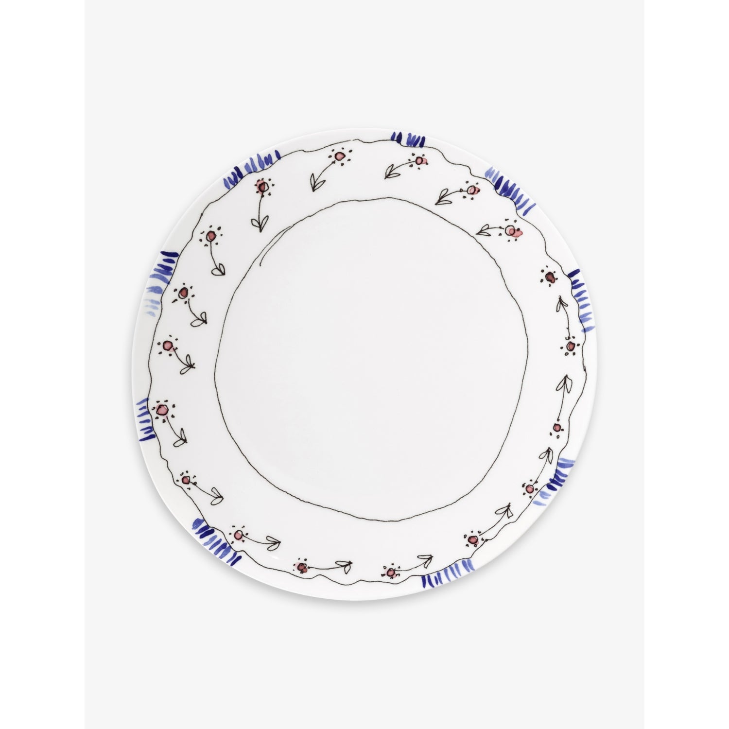 Serax x Marni Midnight Flowers plate set 28cm - British product
