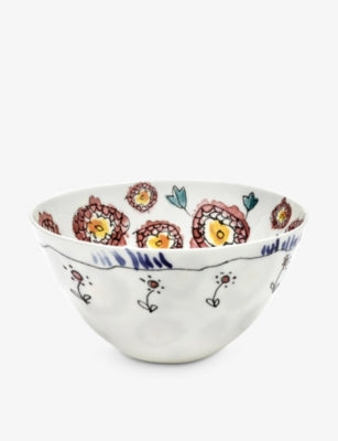 Serax x Marni floral bone china serving bowl set 12cm (British brand)